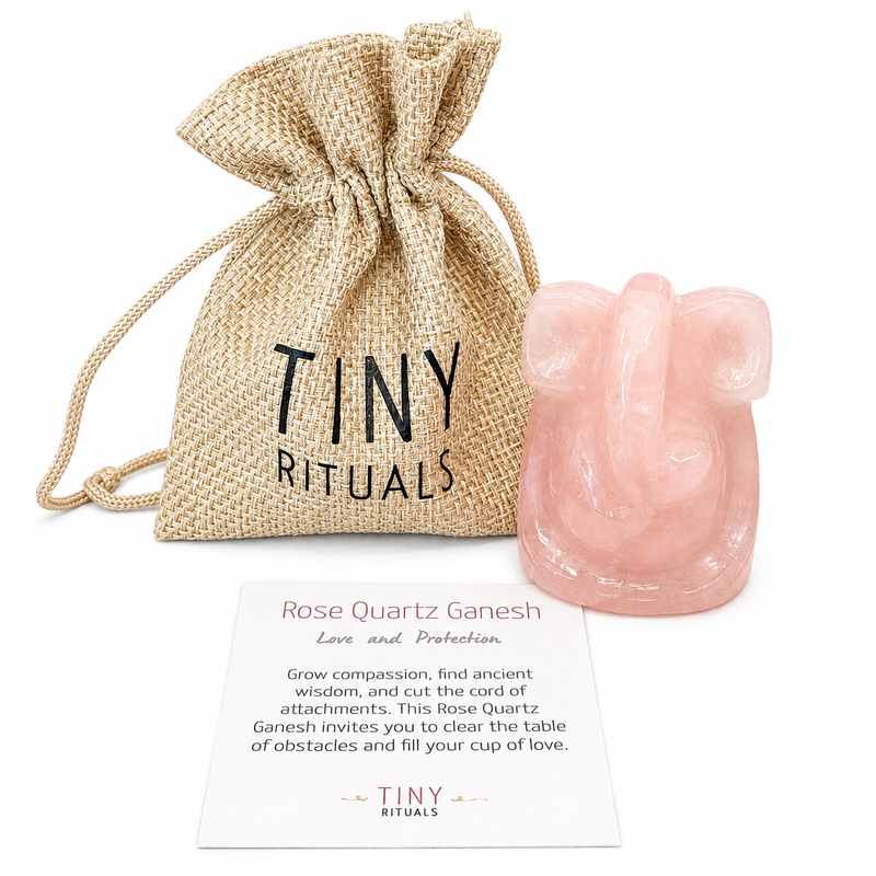 Rose Quartz Ganesh