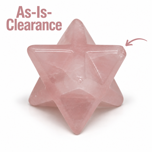 Rose Quartz Merkaba - As-Is-Clearance