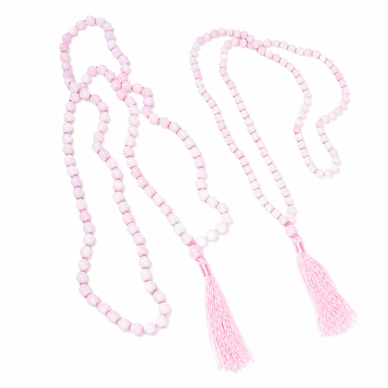 Rose Quartz Mala - High-Energy Gemstones