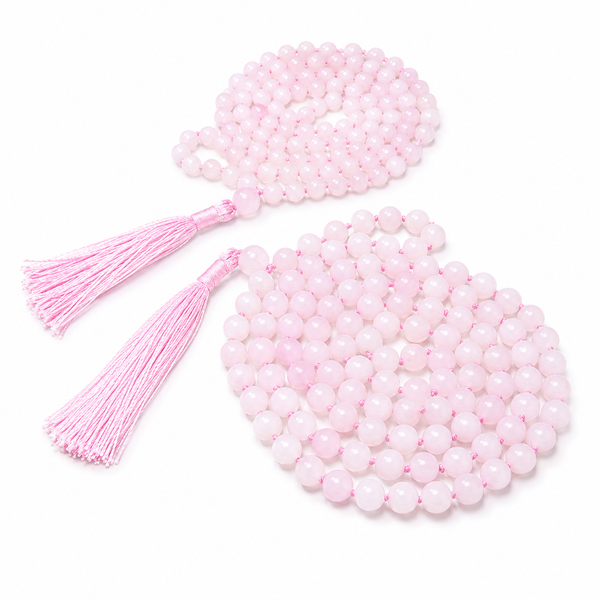 Rose Quartz Mala - High-Energy Gemstones