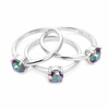 Mystic Topaz Ring- Round Cut