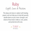 Natural Ruby Energy Anklet