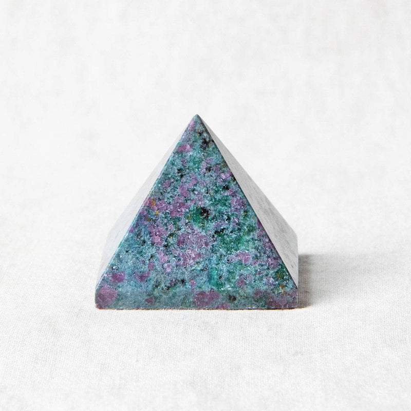 Ruby-Kyanite Pyramid