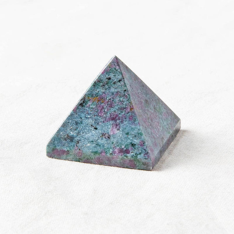 Ruby-Kyanite Pyramid