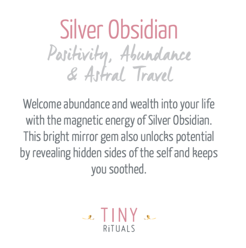 Silver Obsidian Heart