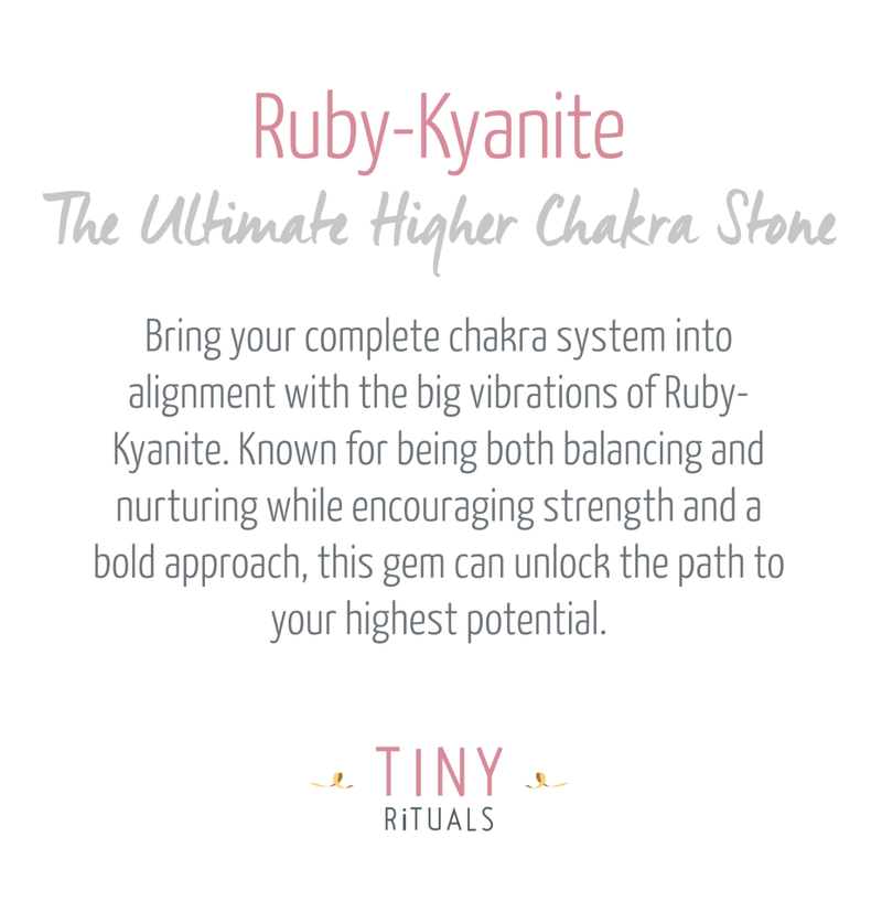 Ruby-Kyanite Pyramid