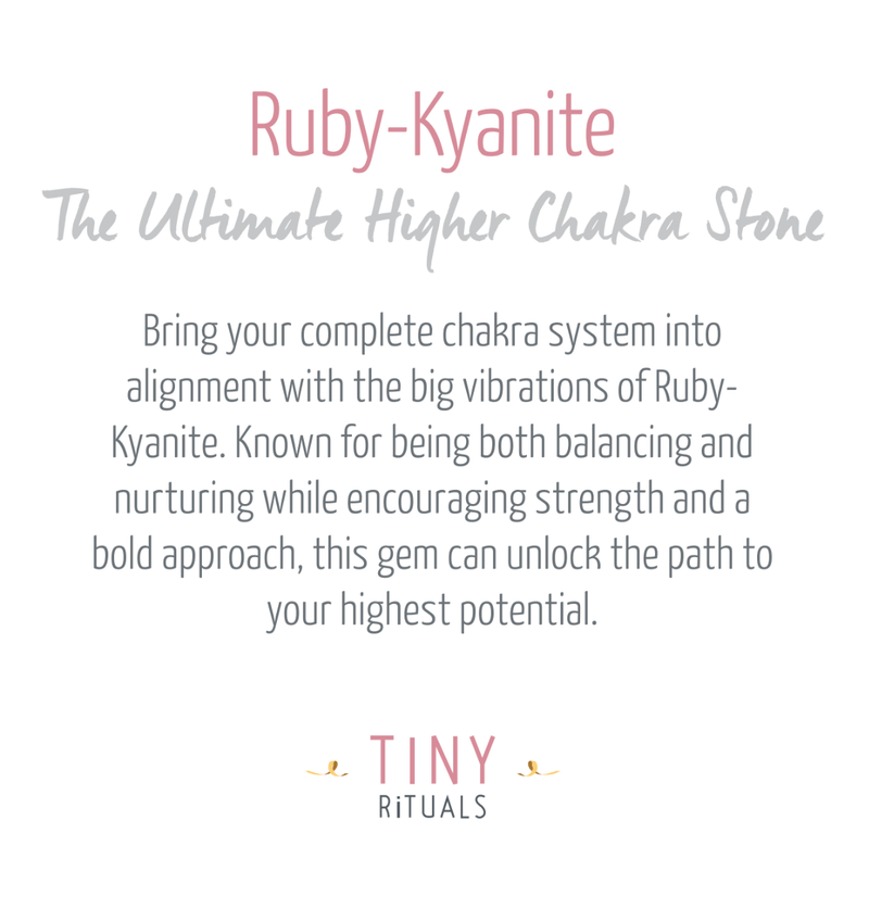 Ruby-Kyanite Worry Stone