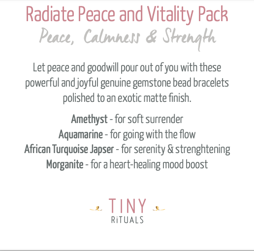 Radiate Peace & Vitality Pack