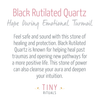 Black Rutilated Quartz Crystal Point - AAA Premium Quality