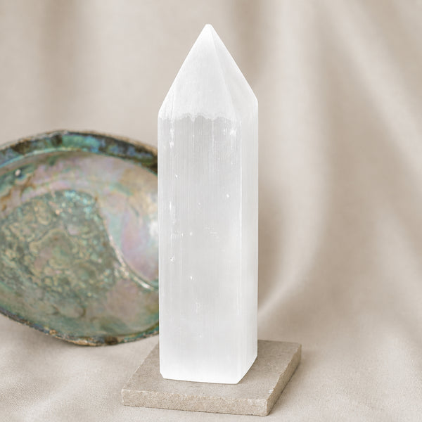 Selenite Crystal Obelisk