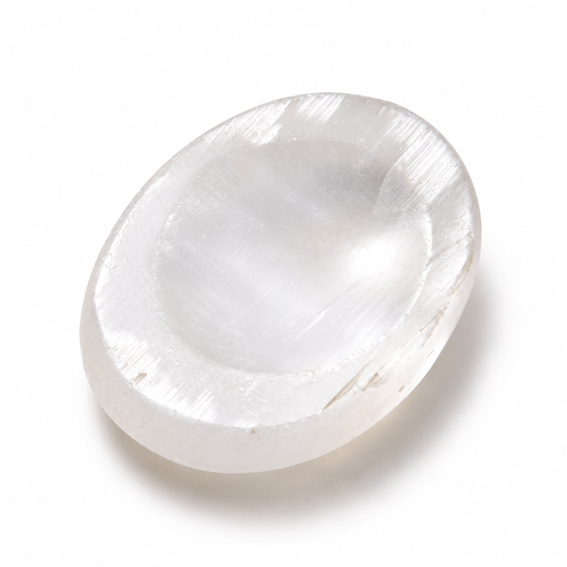 Selenite Worry Stone