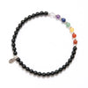 Black Onyx Seven Chakra Energy Bracelet