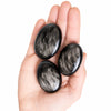 Silver Obsidian Palm Stones