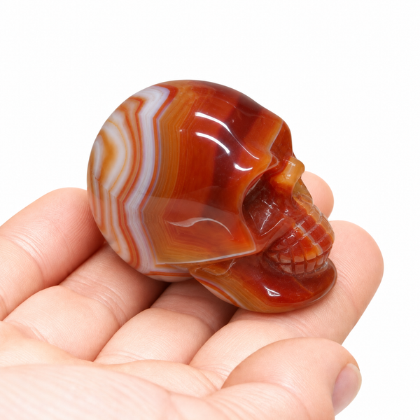 Carnelian Crystal Skull