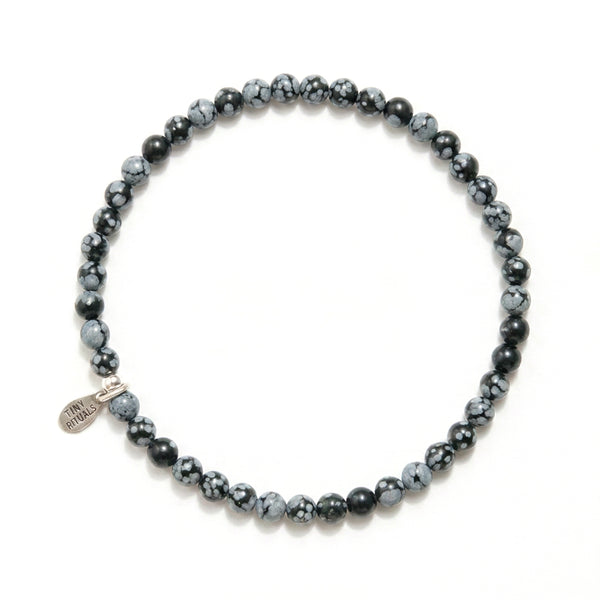 Snowflake Obsidian Energy Bracelet