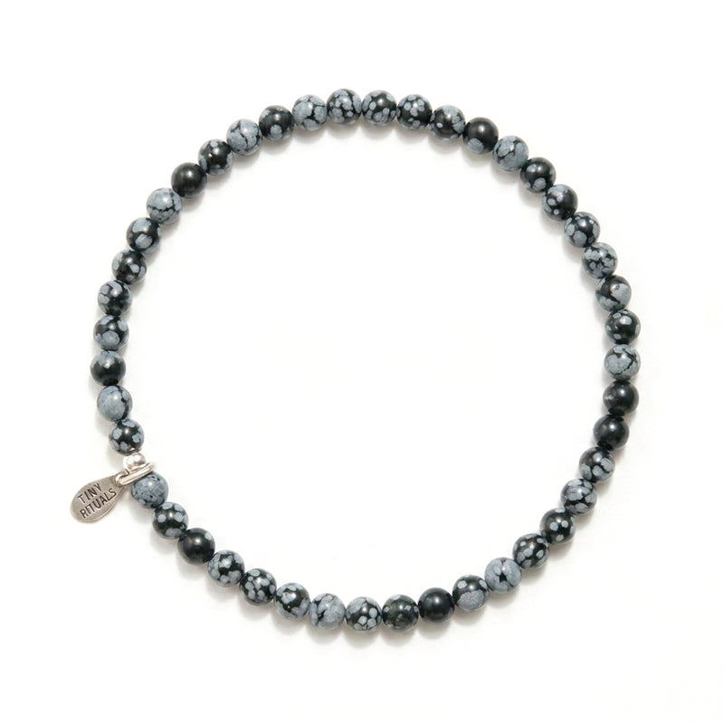 Snowflake Obsidian Energy Bracelet