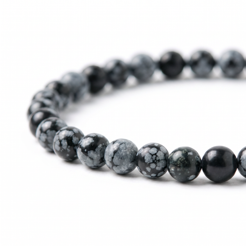 Snowflake Obsidian Energy Bracelet