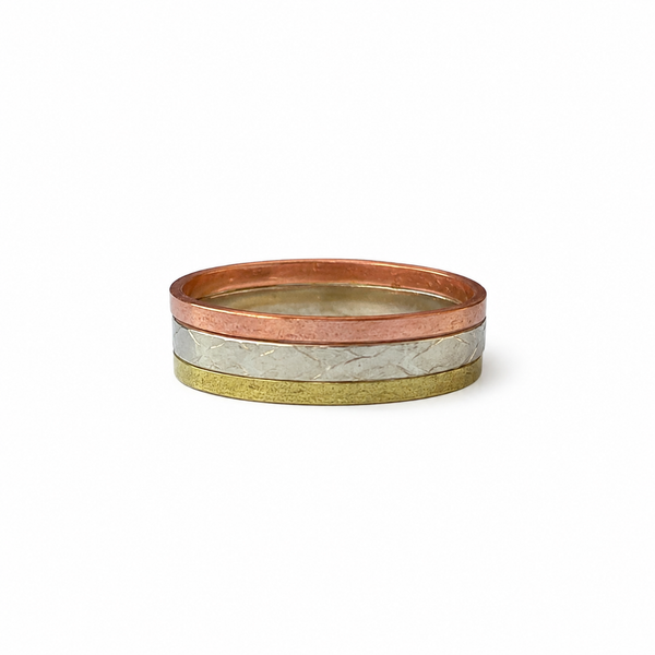 Everyday Trio Copper Ring