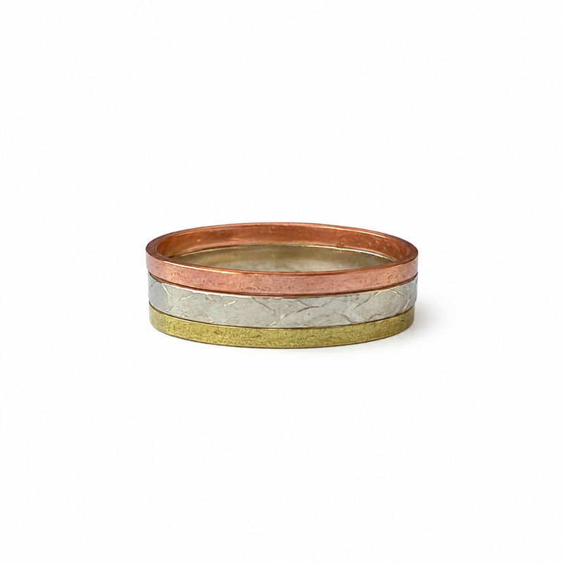 Everyday Trio Copper Ring