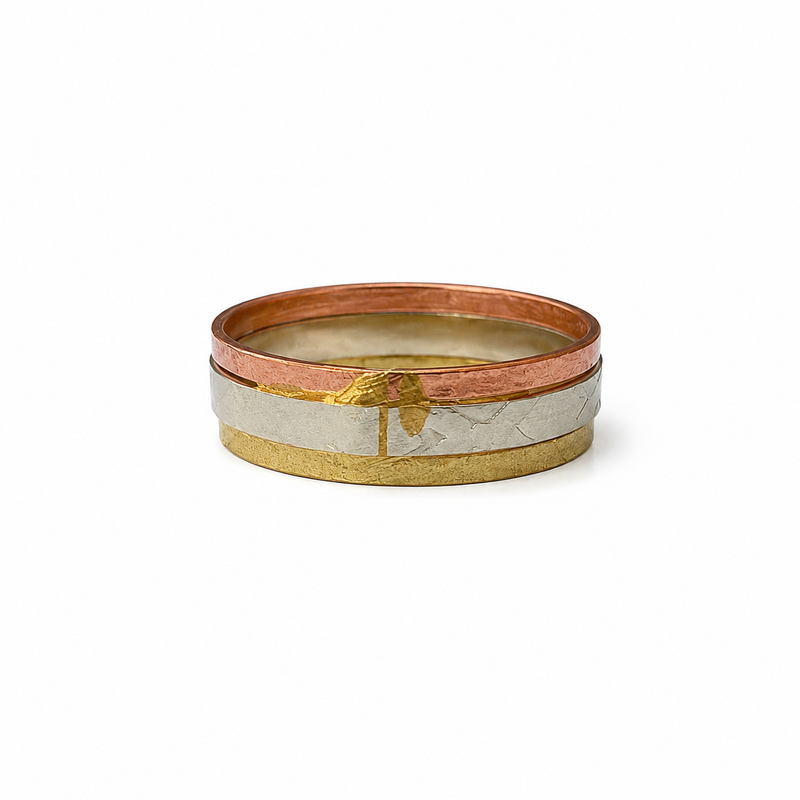 Everyday Trio Copper Ring