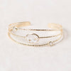 Herkimer Diamond Gold Bracelet