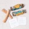 Yerba Santa/Blue/Purple Satice & Mullein swatch