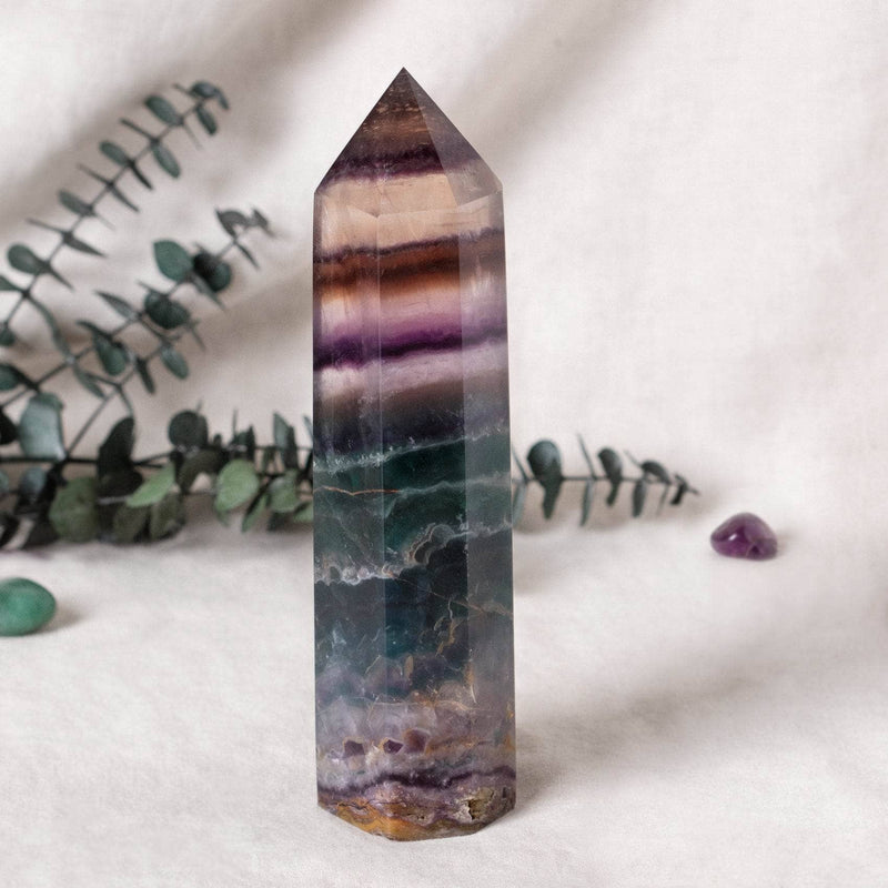 Rainbow Fluorite Obelisk - Large - AAA Premium Quality