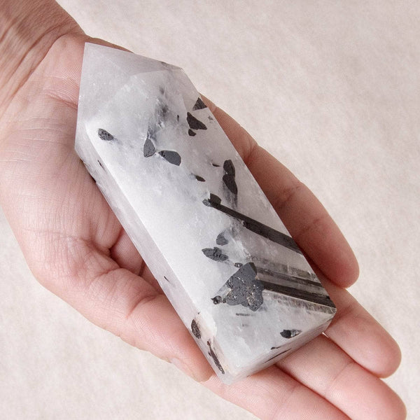 Black Rutilated Quartz Tower: Mystical & Rare