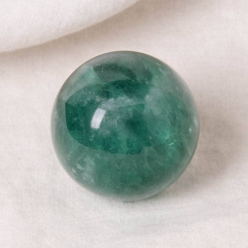 Green Rainbow Fluorite Sphere with Tripod - AAA Premium Quality