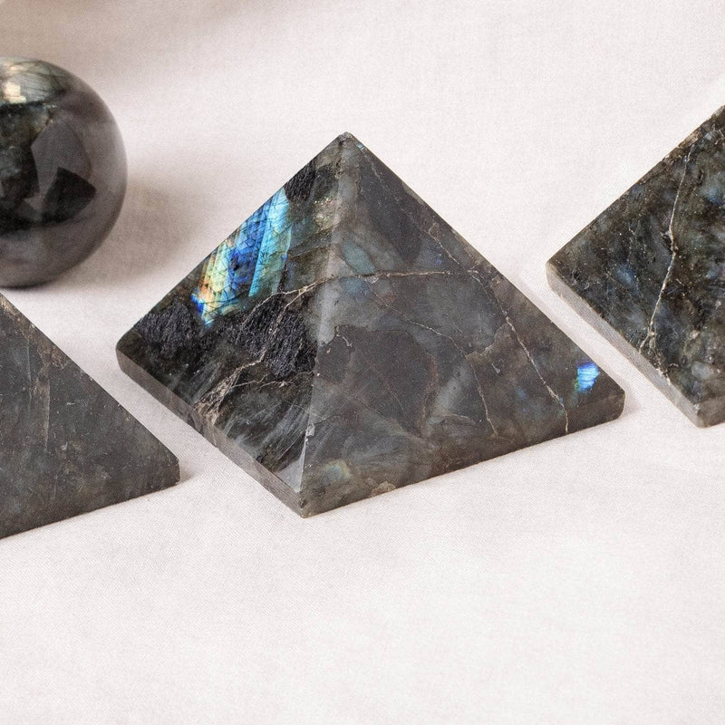 Labradorite Blue Flame Pyramid - AAA Premium Quality