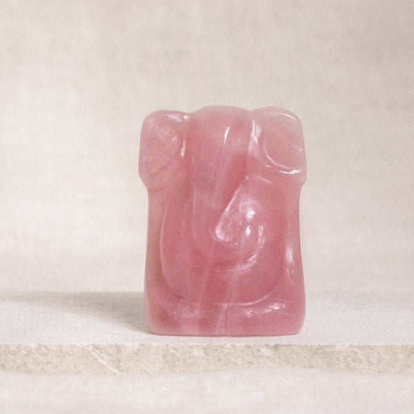 Rose Quartz Ganesh