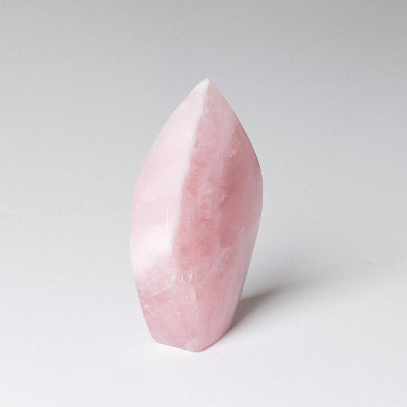 Rose Quartz Flame Freeform Crystal