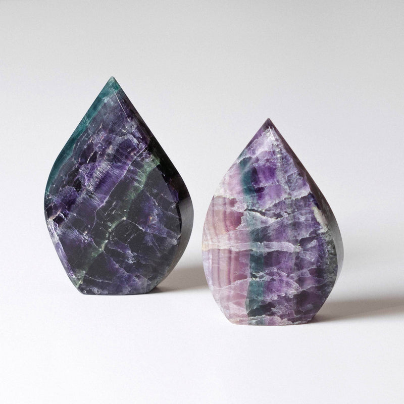 Rainbow Fluorite Flame Freeform Crystal