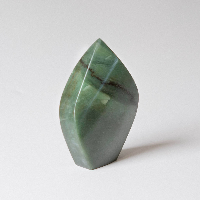 Green Jade Flame Freeform Crystal