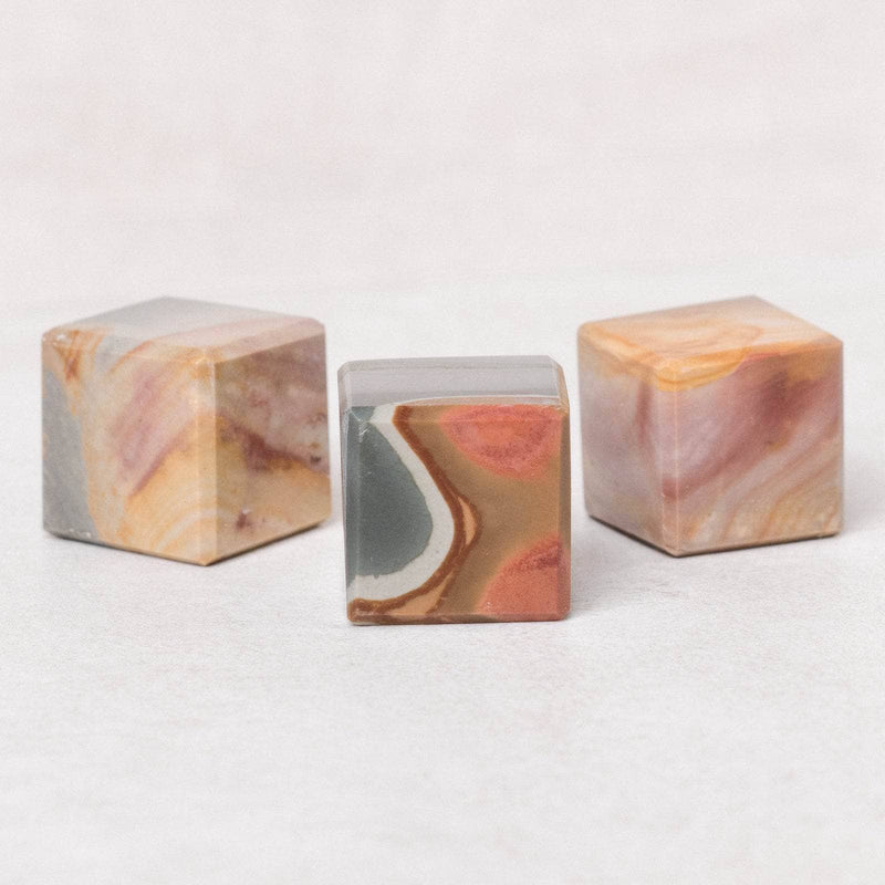 Polychrome (Desert Magic) Jasper Cube