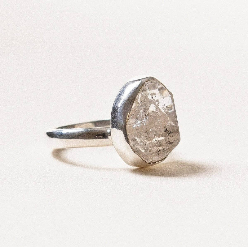 Herkimer Diamond Silver Ring