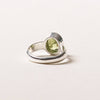 Faceted Peridot Ring - Size 7