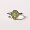 Faceted Peridot Ring - Size 7