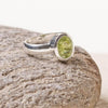 Faceted Peridot Ring - Size 7