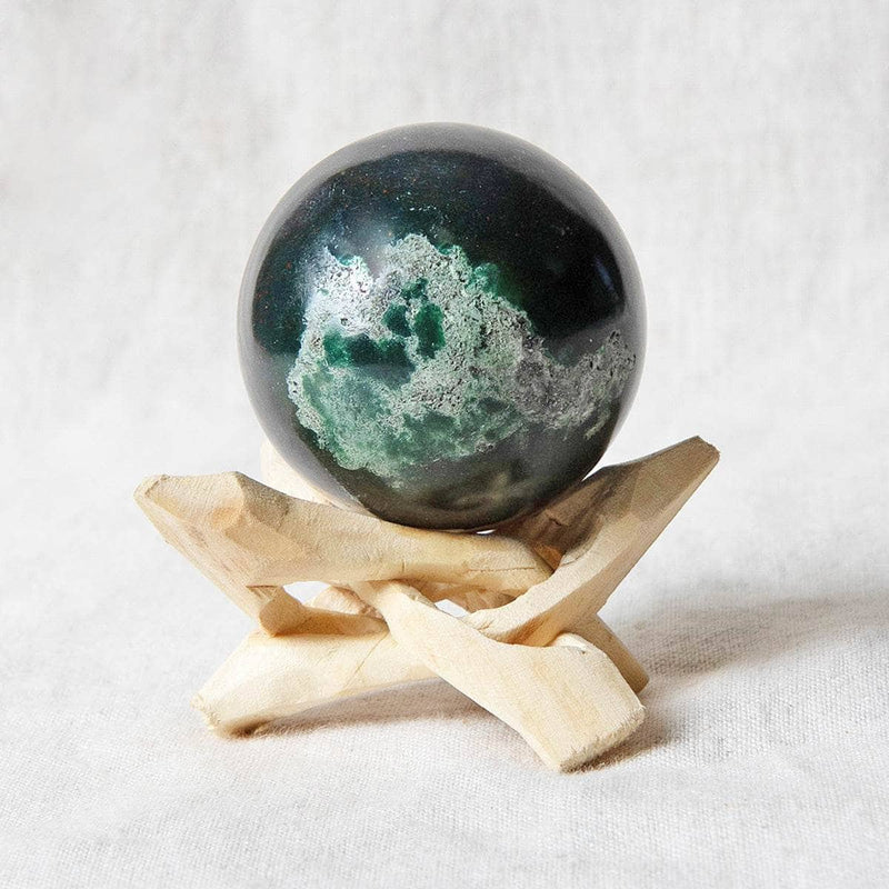 Bloodstone Sphere with Tripod