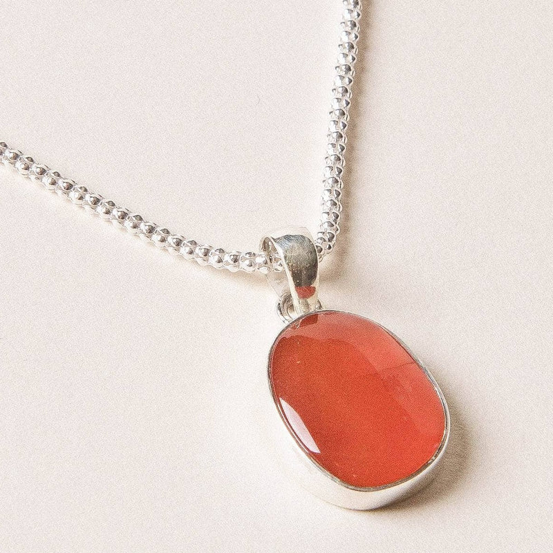 Carnelian Mini Pendant Necklace