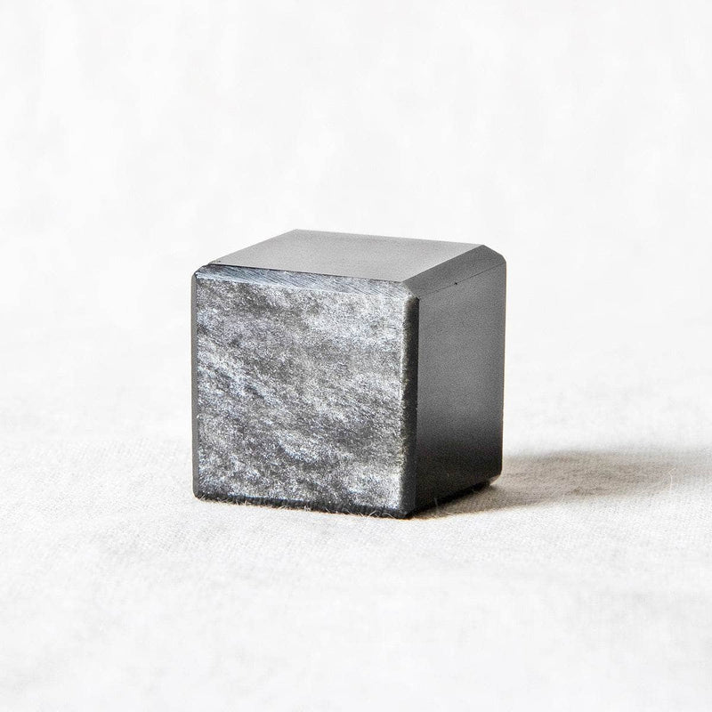 Silver Obsidian Cube