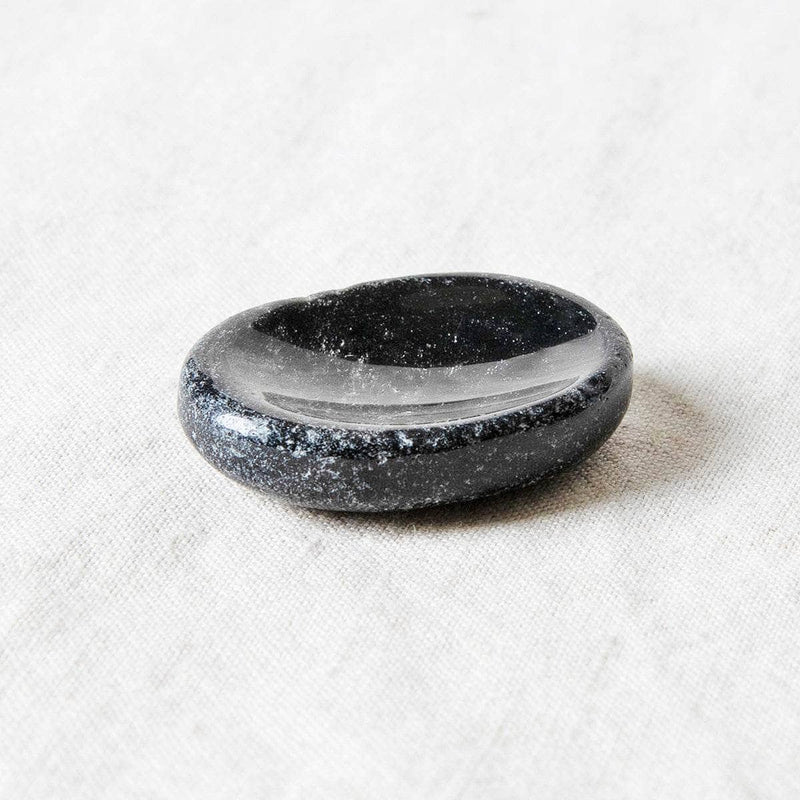 Silver Obsidian Worry Stone