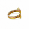 Sunrise Swoop Copper Ring