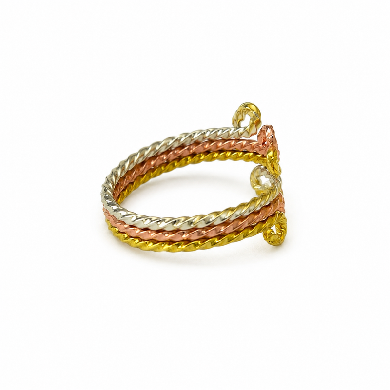 Sunrise Swoop Copper Ring