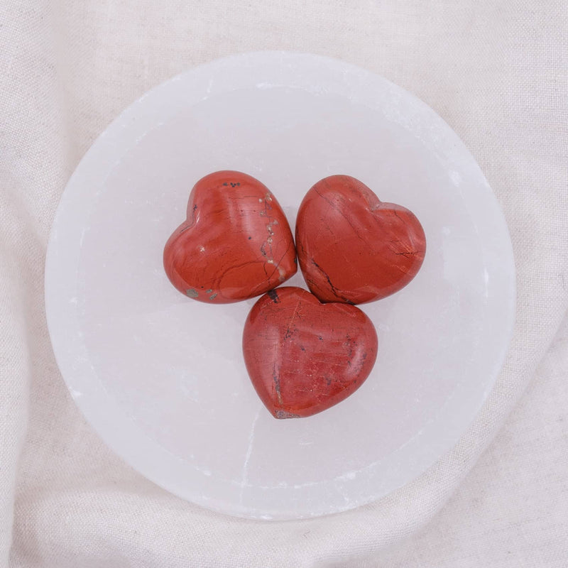Red Jasper Mini Heart Set