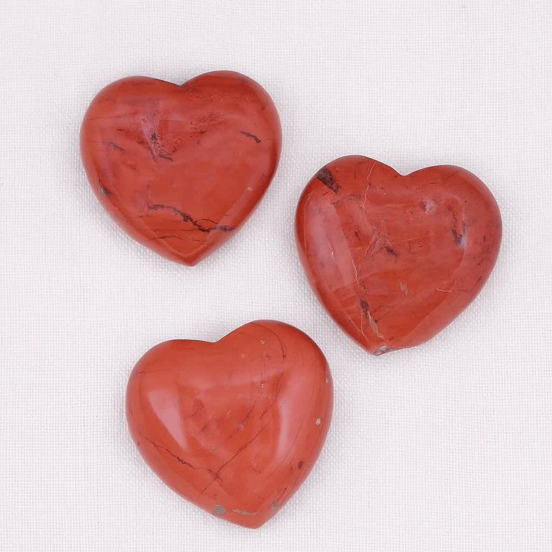 Red Jasper Mini Heart Set