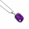 Genuine Amethyst Square Pendant Necklace - Limited Edition