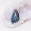 Genuine Azurite Malachite Freeform Adjustable Ring