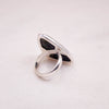 Genuine Azurite Malachite Freeform Adjustable Ring
